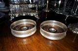 Pair of 19th c. British Sterling Coasters Mark DRM