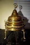 c1910 Turkish Brass Charcoal Burner 23” Tall