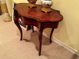 19th c. French Inlay Salon Table with Ormolu