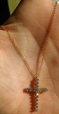 18k 0.90ctw Russian Cross