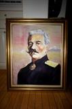 Armenian General Antrinig Pastel on Canvas Signed Zadik Zadikian