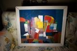 Oil on Canvas Abstract signed Bagrat