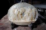 Italian Mother of Pearl Nativity Relief Plaque