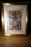 Pastel on Paper “Crucifixion” signed Minis Avetisyan