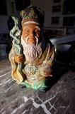 Vintage Satsuma Style Chinese Porcelain Painted Man Figurine