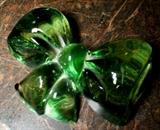 Baccarat Green Crystal Bow Tie (as-is)