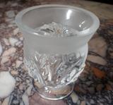 Lalique Small Leaf Vase