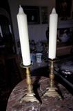 17th c. Pair of Bronze Candlesticks