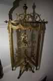 Bronze Mantel Screen w/ Swag & Centaur Motif