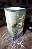Hand Painted Porcelain Vase with Gilt