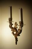 Rococo Period Pair of Dore Bronze Wall Sconce