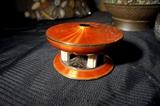 Shaded Enamel Silver Incense Burner w/ Sun Burst