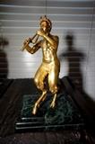 Dore’ Bronze Mythological Pan Flute Player 14” Tall