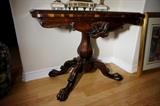 Early 19th C. Regency Rosewood Game Table