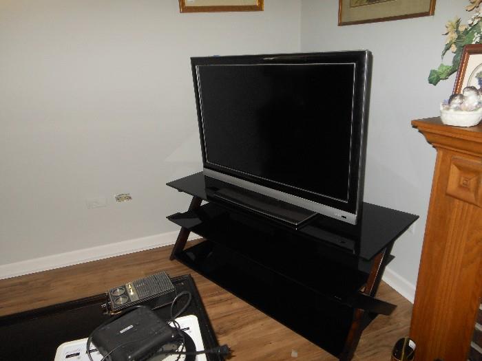 flat screen TV and stand