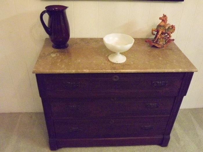 Antique Marble top dresser