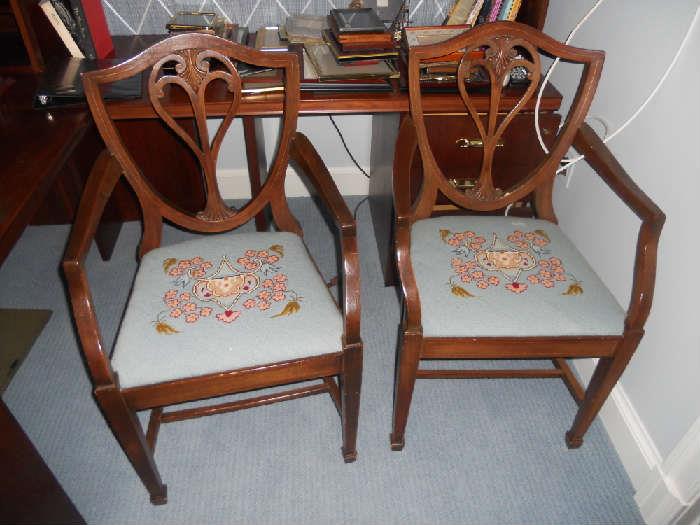 Needlepoint chairs