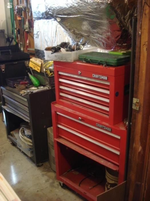 Craftsman and All American tool cabinets.
