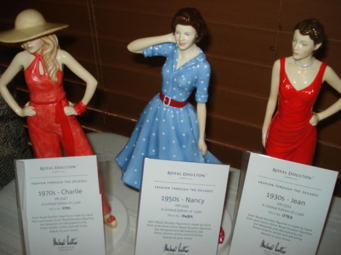 Royal Doulton figurines.  Original boxes available.  Would make great Christmas gifts.