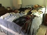 men's shirts, belts ties etc. to go with the suits in the closet 44 ref