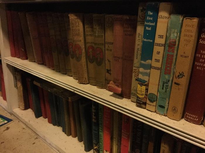 Large collection of old books