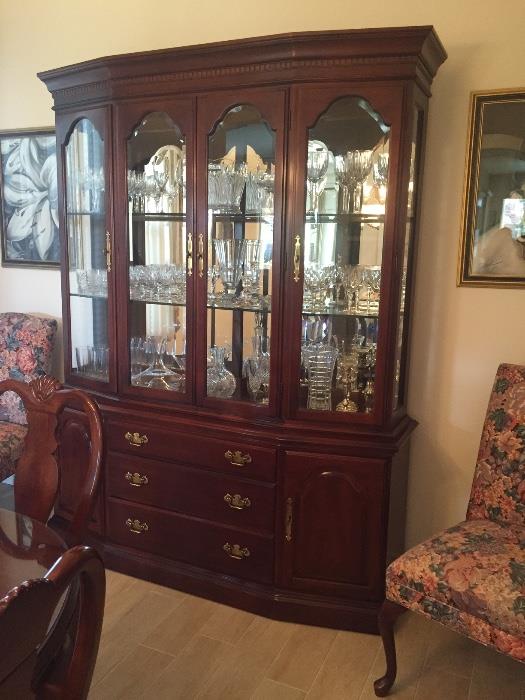 Bernhardt Table & 6 chairs with China Cabinet