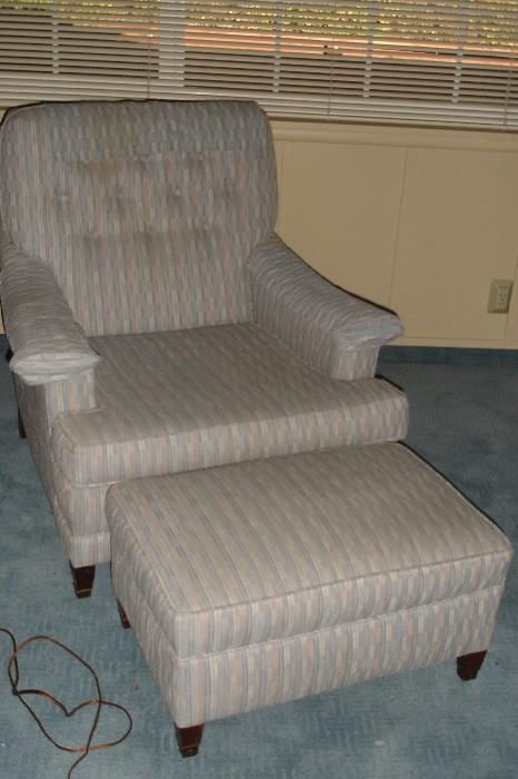 Living room chair & ottoman