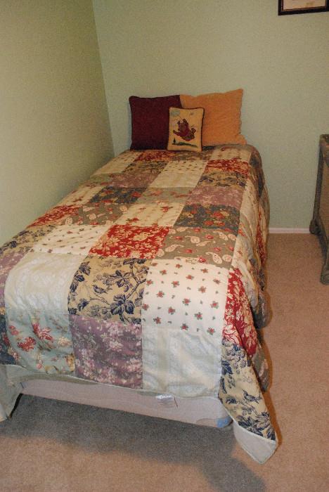 quality twin mattress set= bedding also for sale