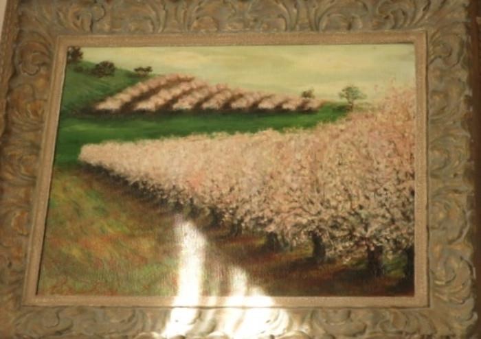 "Apple Blossoms" Original Oil Painting