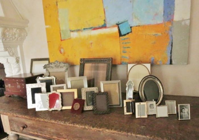 Assortment of Antique, Vintage and New Picture Frames