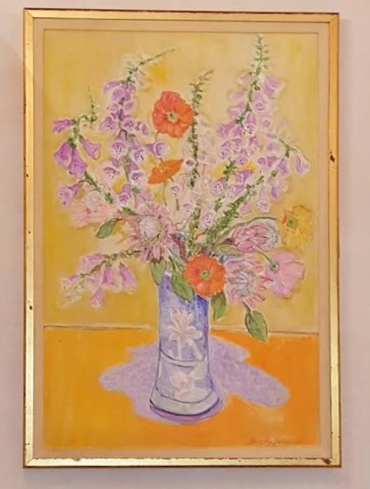 Lovely Floral Bouquet Still Life Painting
