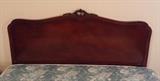 Full size mahogany headboard (no footboard) Can be used with a queen size mattress & box spring, as pictured here.  Older Sealy queen mattress & box spring also for sale...