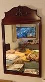 Wall mirror for mahogany vanity