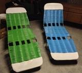 Vintage folding chaises - like new