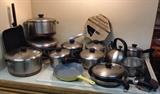 Lots of pots & pans (Revere Ware mostly)