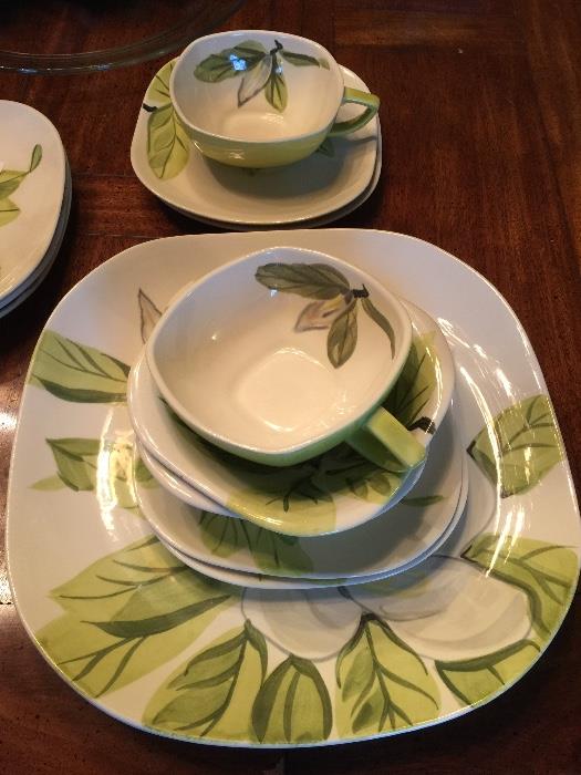Redwing Chartreuse Magnolia Handpainted China