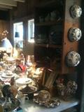 Lots of great kitchen items ...Magnalite cookware, oodles of cookbooks, decorative serving casseroles, bakeware, serving bowls, silverplate, lots more!