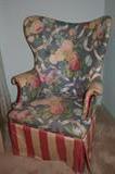 Lovely pair of unusual wing chairs.