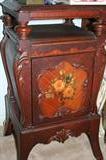 Old painted bedside table.