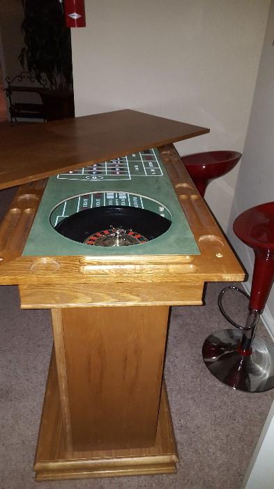 Casino Table W/ Bar $300.00