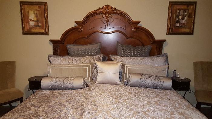 Bedroom Set $1800.00 Includes Bed w/ Mattress; 2 nightstands; Dresser Cabinet