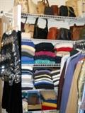 sweaters, hand bags, etc.