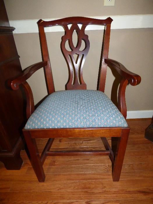 One of two armchairs Councill Furniture going with dining table (6 chairs all together)