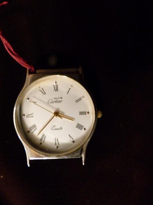 Vintage Sterling Cartier watch