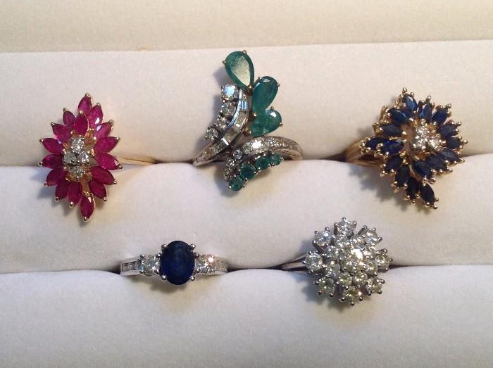 Rubies, Emeralds, Sapphires & Diamonds!