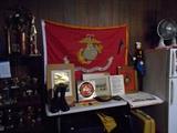 Marine Corps yard flag, decals, prints, plaques.