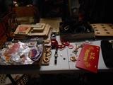 Marine Corps items - campaign ribbons, watches, pins.