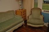 VINTAGE WIDDICOMB UPHOLSTERED SOFA& CHAIR