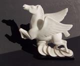 60s Hand carved Alabaster Pegasus Horse