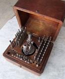 C/1900 cased Watchmakers Staking set